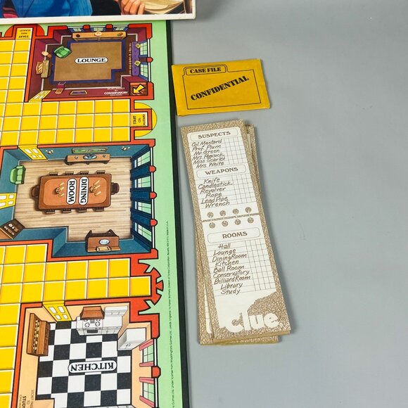 Vintage 1986 Clue by Parker Brothers Classic Detective Board Game Complete - Picture 4 of 6